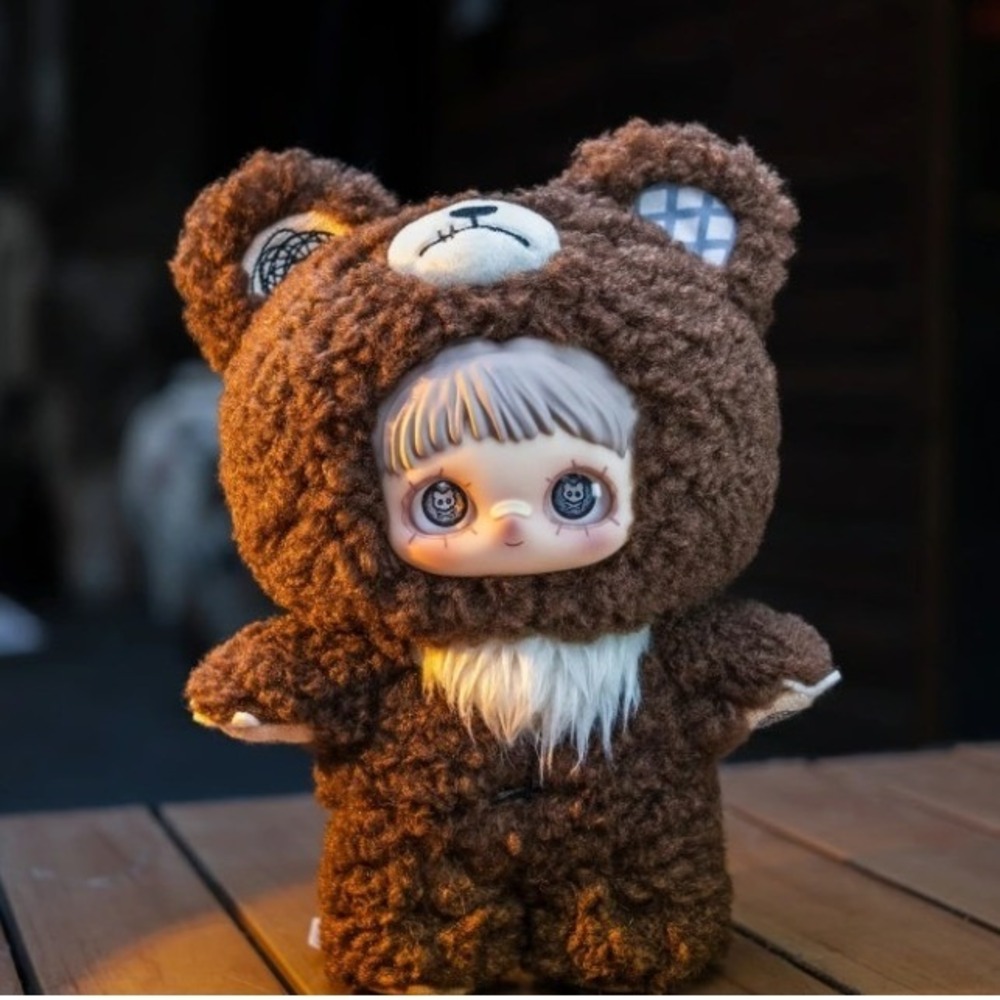 Maymei Dark Forest Series "The Bear Bell"  Brown Plush Doll Blind Box Pendant